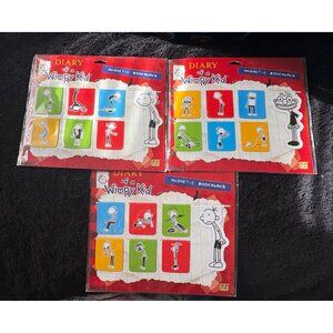 Diary Of A Wimpy Kid Magnetic Bookmarks Set Of 3 Packs 6 Medium 1 Large per Pack